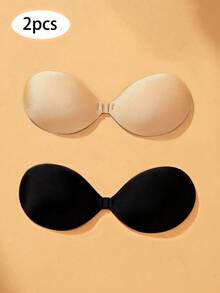 3 Pairs Reusable Strapless Front Closure Invisible Nipple Covers, Women's Lingerie & Intimate Accessories - Multicolor - View 30
