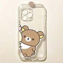INS Funny Cute Couple Bear Rilakkuma Latest Fashion Phone Case, Fast Shipping From Local Warehouse, Suitable For IPhone17/16/15/14/13/12/11/Air/Pro/ProMax And  Galaxy S22/S23/S24/S25/S26 Plus Fe. Highly Popular, Playful, Funny And Interesting Patterns, Cute And Quirky Characters, Classic And Fashionable Phone Case. Professional Anti-Drop, Anti-Fingerprint, Durable Phone Case, Cute Phone Case, Women's Phone Case, Men's Phone Case. A Very Good Gift Choice. Transparent Shockproof Protective Cover Gift For Birthday Christmas Halloween - 2 - 查看 4