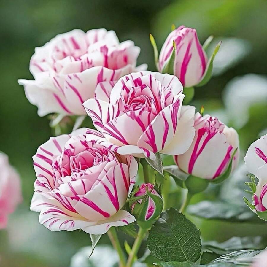 100 rose rampicanti di alta qualità per uso interno ed esterno, piante rampicanti fiorite, piante perenni, amanti del sole, piante ornamentali a bassa manutenzione - 100 pezzi (M001 # 4) - Visualizzare 1