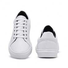 Modern Men's Tennis Shoes, Comfortable Fabric, Stylish, Soft, Elegant - White - View 3