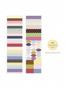 1 Roll Dopamine Gradient All-Match Pattern Decorative Washi Tape, Versatile For DIY Scrapbooking, Planner, Journal, Album - Polka Dot Control - View 14