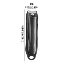 J·FOCUS Stainless Steel Precision Nail Clippers, With Sharp Curved Blades Suitable For Thick, Ingrown And Hard Nails, Professional Manicure And Pedicure Tool, Suitable For Daily Use And Travel - Black - View 10