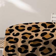 1 chiếc khăn trải bàn họa tiết da báo - Chất liệu polyester có thể giặt máy, khăn trải bàn tròn phù hợp cho các bữa tiệc, đám cưới, dã ngoại, quán cà phê và các buổi họp mặt gia đình, khăn trải bàn tiệc | Khăn trải bàn họa tiết da báo | Khăn trải bàn polyester - Nhiều màu - Xem 6