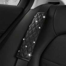 2个亮面汽车安全带套，成人女士行李带保护套 - A - 查看 3