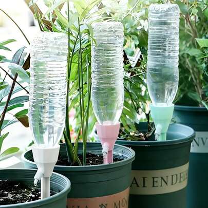 1pc Automatic Plant Watering Stands, Ceramic Self-Watering Holders, Terracotta Watering Devices, Indoor/Outdoor Gardening Irrigation System, Potted Plants & Flowers Drip Irrigation Equipment, Home Garden Balcony Greenhouse Watering Tools, Slow Release Waterers For Plant Care During Vacation