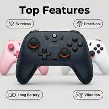 GAMESIR Game Controller/Gamepad That Enables Quick Pairing And Seamless Switching Between Multiple Devices, Stable And Lag-Free Connection, Instant Connection Via 2.4G/Bluetooth/Wired, Compatible With Switch/Steam/Android/IOS. - View 3