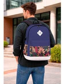 Shendy Vendy Backpack With Large Capacity, 5-Piece Set Fashion Cool Youth Backpack Pencil Case Laptop School Student - MOD220 Azul2 - View 2