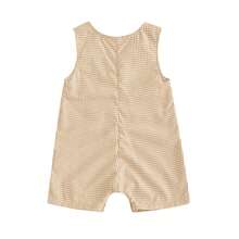 Infant Baby Boy Half Birthday Outfit 1/2 Way To One Sleeveless Romper Jumpsuit Half Year Birthday Clothes Half Birthday Baby Boy Clothes 3-12 Months, Half Birthday Cake Smash Outfit Boy, Casual Baby Boy Outfit, Baby Boy Clothes Summer Spring - 棕色 - 查看 10