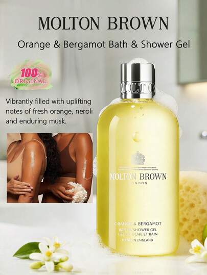 Molton Brown Sữa tắm cam và bergamot 300ml/10 fl oz, sữa tắm hương cam quýt cổ điển với hương đầu là cam ngọt, bergamot và chanh, hương giữa là hoa cam, bạch đậu khấu và tinh dầu petitgrain, và hương cuối là xạ hương, ylang ylang và gỗ tuyết tùng, mang lại cảm giác sảng khoái và tràn đầy năng lượng khi tắm hàng ngày, hương thơm lâu dài, công thức thuần chay, không thử nghiệm trên động vật, sản xuất tại Anh, sữa tắm cao cấp.