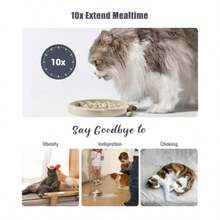 2-In-1 Silicone Slow Feeder Dog Cat Bowls Lick Mat Interactive Puzzle Toy For Pets Food Training Keeps Dogs Cats Busy Prevents Puppy Kitty Overeating Beige 1.2 Cup - 1.2 Cup - View 7