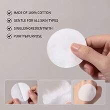 100 piezas/300 piezas/600 piezas Almohadillas desechables redondas para desmaquillaje, 6*6cm, para el cuidado del rostro, maquillaje, cuidado de la piel, uso doméstico o de viaje, cuidado de la piel, sala de estar, hogar, dormitorio, baño, artículos de viaje, boda, fiesta, cumpleaños, regalo para hombres, mamá, papá, amigos, Año Nuevo, accesorios, regalo divertido, empaque exterior aleatorio - Blanco - Ver 5