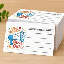 30pcs Positive Encouragement Cards For Students And Employees - You Deserve Praise Encouragement Cards, Colorful Motivational Thank You And Recognition Reward Cards, Suitable For Student, Teacher, Employee Motivation And Appreciation Small Cards, Classroom, Office, Team Reward Cards, Applicable For School, Office Bulletin Board, Employee Commendation | Interesting Design - A - View 10