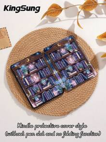 Kingsung 书架花朵造型平板电脑保护套，兼容 iPad 9.7/10.2/10.5/10.9/12.9/Pro 11（第十代），兼容三星 Galaxy Tab S6 Lite 10.4 英寸，兼容 Kindle Paperwhite（第十二代，2024 年款）、Kindle（第十一代，2022 年款）、Kindle Colorsoft Signature Edition，提供轻柔防摔保护，支持智能支架/自动唤醒/睡眠功能。 - 彩色 - 查看 10