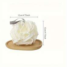 【泡泡浴球】1个/3个泡泡浴球，蕾丝泡泡浴球，沐浴花球，磨砂泡泡浴球，多功能按摩泡泡浴球，配有挂环，可爱超柔软防滑泡沫身体磨砂毛巾，以及面部清洁SPA沐浴花球 - 多色 - 查看 5