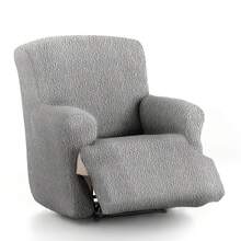 Kiva Bi-Elastic Recliner Chair Cover With Adjustable Support Foam, Various Colors Available - Breathable And Durable Recliner Chair Cover - 淺灰色 - 查看 3