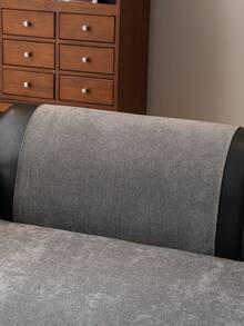 1件装四季通用雪尼尔防水沙发套，现代简约防滑沙发垫，防尘可水洗沙发套，柔软不易褪色，宠物友好，适用于卧室、办公室、客厅、L型沙发以及1/2/3/4座沙发 - 深灰色 - 查看 8