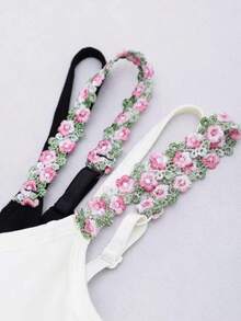 2 chiếc áo hai dây thêu, áo vest không tay đa năng có đệm ngực tích hợp, áo hai dây có dây điều chỉnh được phù hợp cho mọi mùa. - Nhiều màu - Xem 7