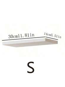 1件客厅/餐厅隔断架，壁挂式文字艺术展示架，无需钻孔 - 白色 - 查看 9