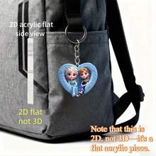 Móc khóa acrylic 2D phẳng hình trái tim màu xanh dương hình Elsa và Anna trong phim Frozen của Disney, mặt dây chuyền ấm áp và dễ thương, quà tặng trang trí ngày lễ, móc chìa khóa xe hơi, phụ kiện ba lô và ví, vật dụng cần thiết cho mùa làm vườn mùa xuân, có hình các nhân vật biểu tượng, thích hợp cho xe cộ, túi xách, ô tô, cây thông Noel, thiết kế móc khóa vui nhộn | Acrylic 2D phẳng bền, lý tưởng làm quà tặng Giáng sinh, Lễ Tạ ơn, Ngày của Mẹ, Ngày của Cha, trang trí túi xách, trang trí nhà cửa. - Nhiều màu - Xem 8