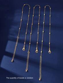 Set de 3 collares colgantes minimalistas y versátiles de moda - Amarillo Oro - Ver 5