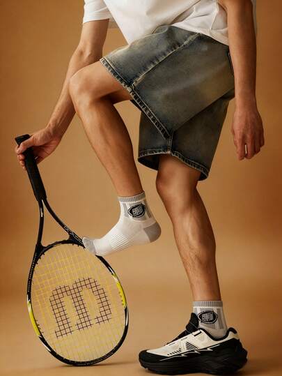 1 đôi tất nam cổ ngắn/tất nam cao đến bắp chân, kiểu dáng phù hợp mọi mùa, phong cách thể thao năng động, mềm mại và thoáng khí, nhẹ và thân thiện với da, thấm hút mồ hôi, độ co giãn cao.