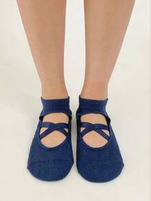 1/8 đôi tất tập Yoga/Pilates chống trượt, thoáng khí, thấm hút mồ hôi (Chỉ có tất, không kèm ván tập) - Nhiều màu - Xem 19