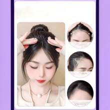 1pc/Single Adjustable Button Mesh Wig Cap With Bangs, Compact Lightweight Silky Convenient Perfect Fit To Scalp, Suitable For Daily Commute Wear (Slight Color Difference Due To Lighting) - Multicolor - View 10