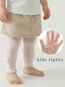 1 Stück Baby Mädchen Sommer Netzstrumpfhose - Weich, Kinder Baby Mädchen einfarbige Strumpfhose - Dehnbar und Weich, ideal für Frühlings-/Herbstoutfits - Verschiedenfarbig - Übersicht 22