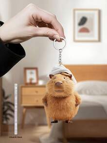 3pcs Funny Capybara With Bath Towel Acrylic Keychain, Lovely Bag Charm Key Chain Accessory - Kapibala Towels - View 8