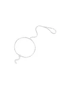 Vòng tay nữ bằng bạc Sterling 925, vòng tay mảnh mai mạ vàng trắng 18K, đính đá CZ, chống oxy hóa, quà tặng trang sức. - Dây chuyền bạc - Xem 5