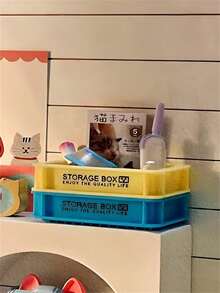 1:12 Dollhouse Miniature Storage Box Decor, Farm House Scene Model, Tiny Realistic Storage Box Accessory, Doll House Rural Props, Pastoral Style Desktop Decor, Miniature Scene Building Accessory, Photography Background Decoration, DIY Shooting Props, Miniature Model Backdrop - Multicolor - View 2