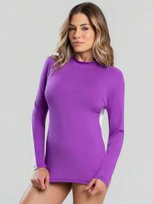 Vicbela Women Rashguards - Purple - View 1