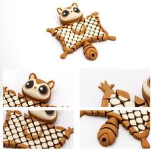 Hot Selling 3D Printed Flying Squirrel Plush Doll, Flexible Joints, Cute Interactive Desk Decor For Children - 飛鼠498 - 查看 7