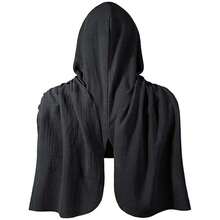 1pc Medieval Viking Vintage Hooded Shawl Scarf, Renaissance Warrior Knight Costume Cape, Holiday Party Stage Costume Performance Prop,Halloween - Multicolor - View 8