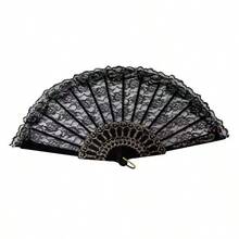 1 pieza/Abanico plegable de actuación chino retro, regalo de boda personalizado para fiestas, abanico de novia para actuación de danza - Multicolor - Ver 14