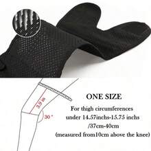 Adjustable Knee Brace, Side Spring Support, Breathable Lightweight Design, Hook And Loop Closure, Medium Elasticity, Unisex, Suitable For Running (Single Pack) - Black - View 4