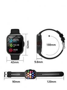 1.83" High Definition Display Smart Watch, Alloy Body, Wireless Calling, Multiple Sports Modes, Sedentary Reminder, Compatible With Android And IOS, Suitable As Gift For Friends And Couples - View 5