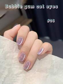 10毫升 Gentle Magic 泡泡糖猫眼凝胶指甲油，2026春夏新品热销推荐，闪亮超亮小灯泡水晶猫眼美甲用品，粉色美甲，蓝色美甲 - 彩色 - 查看 19