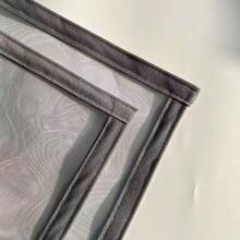 Premium graues Fenster-Fliegengitter - Mückenschutz, selbstklebende Installation, wiederverwendbar und waschbar, für Zuhause und Schlafzimmer - grau - Übersicht 4