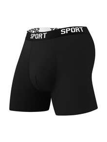 3pcs/paquete Calzoncillos deportivos de unicolor aleatorio para hombres - Multicolor - Ver 7
