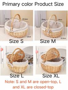 Giỏ dã ngoại đan thủ công bằng liễu gai có tay cầm và hai nắp, thích hợp để đựng thực phẩm, trái cây, dùng trong các kỳ nghỉ, cắm trại, mua sắm, trang trí nhà cửa. Được làm từ liễu gai tự nhiên nguyên chất đan thủ công, có thể có sự khác biệt nhỏ về màu sắc do yếu tố sinh trưởng, nhưng không ảnh hưởng đến tính thẩm mỹ và công dụng. Vui lòng mua hàng với sự tự tin. - Nhiều màu - Xem 15