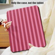 1个翻盖式桌面保护套，带笔槽、360°旋转支架、内置笔槽、PU皮革材质，具备自动休眠/唤醒功能，兼容三星A9/A9+/S9/S9FE/A11/A11+/S11/S10 FE/S10 FE+/S10 Lite和苹果A16 2025、Air 11/13、M3 2025、Mini 7 A17、Pro 2024、Air 11/13，粉色条纹图案，适合作为返校季、情人节、节日礼物。 - 彩色 - 查看 5