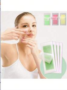 Bộ 5 miếng dán tẩy lông mặt, dụng cụ tẩy lông nhanh chóng và không đau, phù hợp với mọi loại da. - A - Xem 2