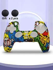 Trending Cross-Border P5 Controller Silicone Case With Bird Pattern (Model X), Waterproof, Dustproof And Wear-Resistant, Includes Button Caps - View 2