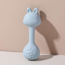 Cute Rabbit Rattle Toy, Bendable Non-Slip Handle With Multi-Texture, Sensory Development Aid, Easy To Clean, Parent-Child Interaction & Stress Relief Toy, Newborn Gift - Multicolor - View 15