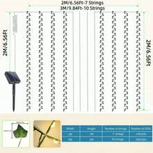 YEYAYU 1串140/200颗LED太阳能人造常春藤帘灯，8种闪烁模式，铜线仿真常春藤仙女灯，适用于花园、墙壁、阳台、屋檐、栅栏、树木、婚礼、派对、餐厅、户外照明、圣诞装饰 - 太陽能常春藤窗簾燈 - 查看 4