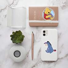 50 piezas Rollo de pegatinas de Stitch de dibujos animados - Cinta decorativa de dibujos animados, diseño con tema de dibujos animados, tono de color suave, pegatinas impermeables y lindas adecuadas para decorar cuadernos, teléfonos, equipaje, refrigeradores, bicicletas, regalos lindos, aplicables a manualidades, embalaje de regalos, decoración de teléfonos y tazas, temas de cumpleaños y proyectos DIY, suministros de scrapbooking - Pegatinas de - Ver 10