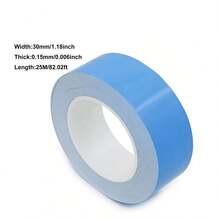 Băng keo dẫn nhiệt hai mặt 25m, rộng 5-30mm, màu xanh dương, dùng để dán và làm mát tản nhiệt. - Băng keo dẫn nhiệt hai mặt - Xem 15