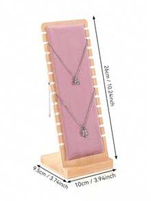 1 chiếc giá đỡ trưng bày dây chuyền bằng tre và gỗ có thể tháo rời, giá đỡ trang sức dây chuyền đeo quai xanh, đạo cụ chụp ảnh trưng bày dây chuyền. - Nhiều màu - Xem 6