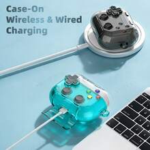 游戏手柄造型耳机保护套，适用于 4/Pro2/Pro3，通用款，带支架夹，防摔 - 彩色 - 查看 8